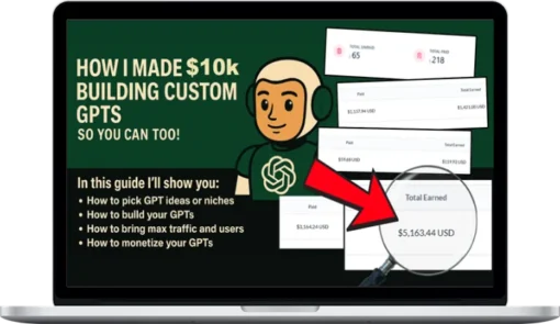 GPTs Money Blueprint – Make Money with GPTs – ChatGPT Store Monetization System Kit